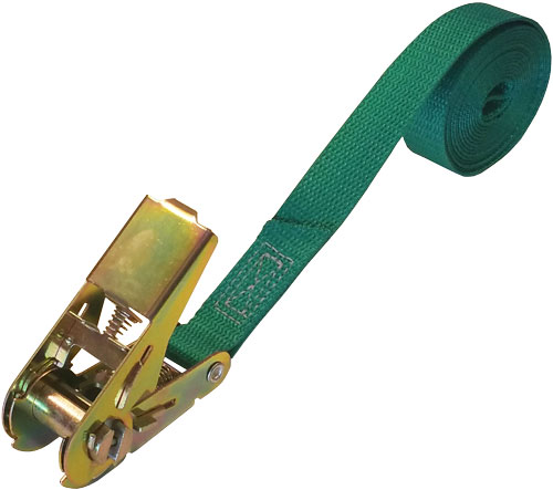 CINCH-STRAP RATCHET 8 FT GREEN