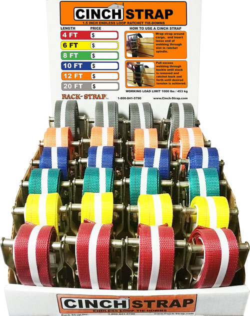 CINCH STRAP 1.5 INCH RATCHET MASTER PACK 